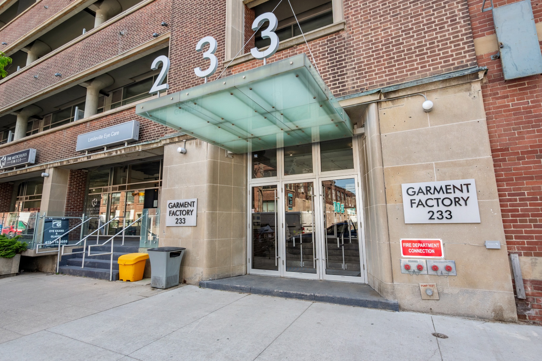Garment Factory 233 building entrance