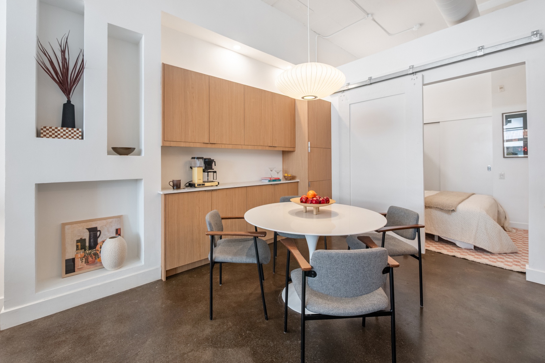 Dining area near bedroom